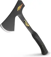 Estwing Special Edition Camper's Axe - 16" Hatchet with Forged Steel Construction & Shock Reduction Grip - E44ASE