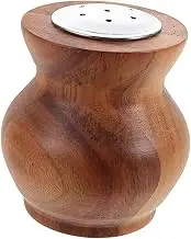 GANAZONO Wooden Pepper and Salt Bottle Stylish Condiment Dispenser for Kitchen Multifunctional Spice Jar for Salt Peppercorns and Seasonings Durable and Portable Design