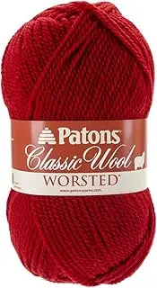 (Bright Red) - Patons Classic Wool Yarn