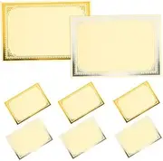 DIYEAH 8 Sheets Elegant Honor Certificate Papers Blank Diploma Certificate with Stylish Borders for Academic Awards Graduation and Recognition Ceremonies Smooth Edges Rounded Corners