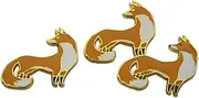 [Novel Merk] Woodland & Safari Animal – Fox, Giraffe & Other Wildlife Lapel Pin, Hat Pin & Tie Tack Set - with Clutch Back