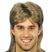 Mullet Wig Brown with Blonde Highlights