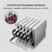 Electric 30 skewers Kebab Machine Smokeless BBQ Meat Skewer Grill 3 Groups 220V