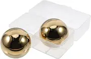 2pcs Whiskey Stones Reusable Ice Balls for Chilling Drinks Present for Whiskey Lovers Design with Convenient Storage Box