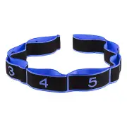 Stretch StrapYoga Stretching Band with 8 Loops for Effective Stretching Blue