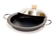River Light Kiwame Premium Japan Frying Pan for Gyoza Dumpling w/ Lid IH Compati