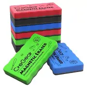 Dry Erase Eraser 8 Pack, Magnetic Whiteboard Eraser for Classroom, Small White B