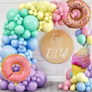 Mixed Size Soft Colour Balloon Garland Set & Balloon Arch Easter Spring Rainbow Party Balloons Unicorn Balloons For Parties