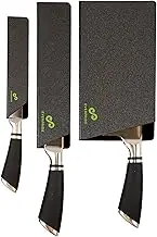 EVERPRIDE 6 & 8 Inch plus a Meat Cleaver Chef Knife Guard Set (3-Piece Set) Universal Blade Edge Cover and Knife Sheaths for Chef and Kitchen Knives Durable BPA-Free Felt Lined Sturdy ABS Plastic