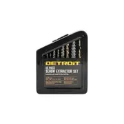 DETROIT Screw Extractor & Drill Set - 10 Piece