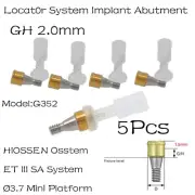HIOSSEN ET III SA System Mini Implant Locat0r Abutment 2.0 mm GH Ø3.7mm ,5Pcs