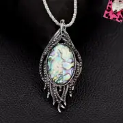 Betsey Johnson Crystal Peacock Feather Pendant Necklace Brooch Free Gift Bag