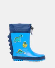 Dino Egg Gumboot Blue/Navy