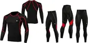 [Spruce] Men's Compression Top + Bottom Base Layers