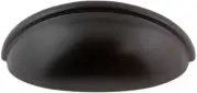 3" Contemporary Cup Pull Dark Oil Rubbed Bronze