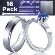 Ring Size Adjuster Kit - Set of 10 Spiral & 6 Pad Ring Guards