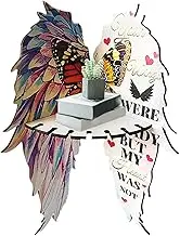 Corner Wall Shelf for Plants - Angle Wings Plant Display Rack Book Organizer Holder,Home Storage Organization Wall Shelf for Study Room, Bathroom, Bedroom, Kitchen