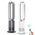 ANGELO Electric Bladeless Heat Cool Floor Fan Timer Remote Touch Control