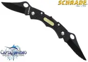 SCHRADE DOUBLE LOCKBACK FOLDING POCKET KNIFE BLACK SWAT SURVIVAL KNIFE SCH005DLB