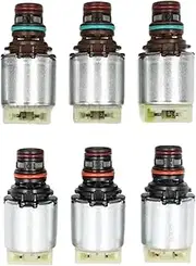 6F35 6F15 6-7 Pcs/Set Gearbox Solenoid Valve Package Compatible for Ford Mondeo Kuga Escort 6-Speed Transmission(6 Pcs Set)