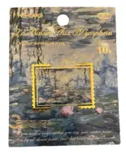 Claude Monet Classic Painting Water Lilies Metal Book Marker - New On card