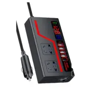 2000W Car Power Inverter: DC 12V24V To AC 220V With 4 USB Ports