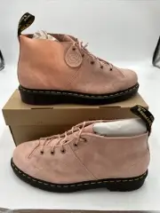 Dr Martens Church Suede Boots Peach Beige Brand Desert Oasis Size New UK 9 US 10