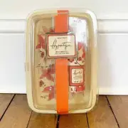 Vintage 70’s Max Factor Hypnotique Perfumed Powder English Tea Tray Butterflies