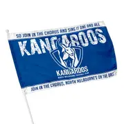 North Melbourne Kangaroos AFL KIDS Pole Flag Game Day Banner