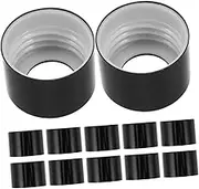 WOONEKY 20pcs Black Reed Diffuser Bottle Caps Replacement Durable Fragrance Stoppers for Glass Diffuser Jars Effortless Scents Switch DIY Aromatherapy