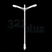 10 pcs Ho Scale Street Lights Model Train Gauge H0 Driveways Walkways Open 1/87