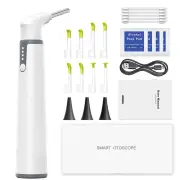 Wireless Otoscope Ear Camera 3.9mm 1080P HD WiFi Ear Scope with 6 LED Lights for Kids and Adults Support Android iOS Pho