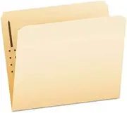 Fastener Folders, 1 Fastener, Straight Tab, Letter, Manila, 50/Box