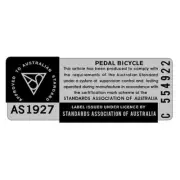 AS1927-C554922 decal on chrome - Old school bmx