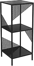 Creative Simple Bookshelf,3/4/5-Tieriron Book Storage,Floor Standing Magazines Organiser,for Living Room Bedroom Office,Bearing Weight 100KG(Black,4-Layer)