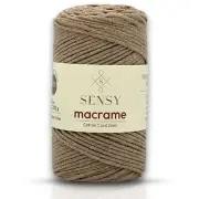 Sensy Premium 2mm - 160 Yards 100% Recycled Cotton Macrame Cord Crochet Bag C...