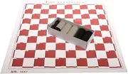 Prettyia International Draughts Checkers for Travel Party Break Game Toy - 10x10 Squares, 40 Pieces, 2 Players, Age 6+