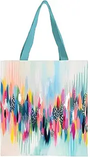 [RainCaper] Large Size Canvas Tote Bag for Women | Magnetic Closure & Open Interior Pocket | Holds Laptops, Magazines, Sunglasses, Books