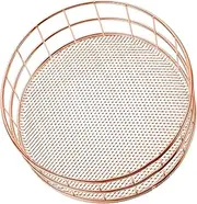 DOITOOL Multi-purpose Storage Basket Mesh Desk Organizer Cutout Handles for Kitchen Bathroom