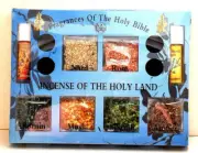 Holy Land Incense Kit 7 Fragrances Nard Rose Jasmin Musk Myrrh Amber Oils Coal