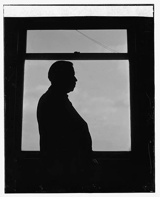 Photo:Herbert Work silhouette,1924,1