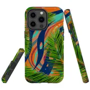 For Apple iPhone 13 Pro Max Case, Armour Back Cover, Leaves