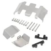 Steel Axle Skid Plate Guard Set For Axial SCX24 AX90081 AXI00001/2 1:24 RC Car J