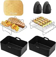 [Senders] Silicone Air Fryer Liner Air Fryer Accessories for Ninja Dual AF300UK Air Fryer Ninja Air Fryer Accessories