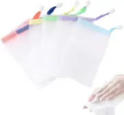 6 PCS Exfoliating Mesh Soap Saver Pouch Bag Sack, Face Cleansing Foaming Nets