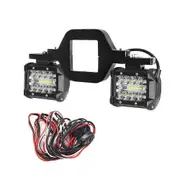 4Inch 60W Led Light Bar + Tow Hitch Mount Brackets Backup Reverse Lights Rear Search Lighting For Pickup ATV SUV Truck Trailer 60W With Harness