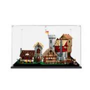 Acrylic Display Case for LEGO 10332 Icons Medieval Town Square Figure Storage Box Dust Proof Glue Free