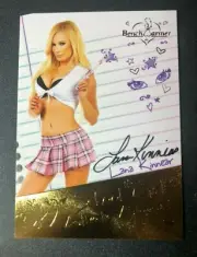 2014 Benchwarmer LANA KINNEAR Hot For Teacher SCHOOL GIRLS Black Auto PLAYBOY
