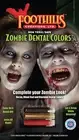 FOOTHILLS ZOMBIE DENTAL COLORS DECAY, BLOOD RED & BLACKOUT COSTUME ACCESSORY