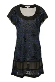 Velvet Print Tunic--CLA-7308